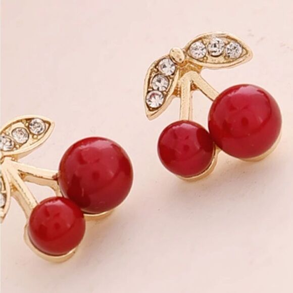 5/$25 CHERRY 🍒 STUDS - Picture 3 of 5